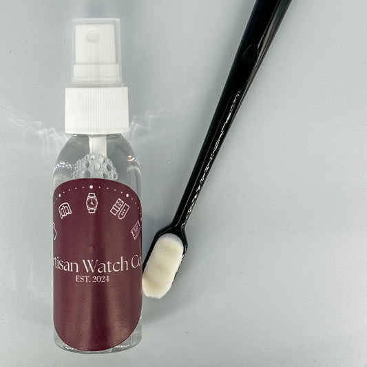 Watch and jewelry cleaning spray bottle and brush – Artisan Watch Co.