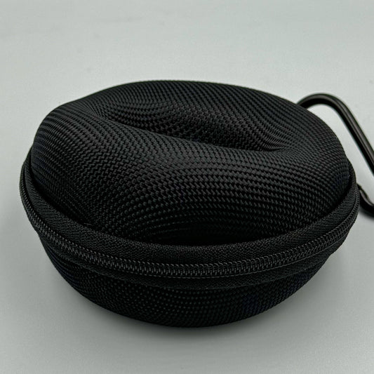 Single watch travel case with hanging clasp, alternate view – Artisan Watch Co.