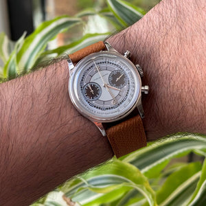 Tan Saffiano leather watch strap – Artisan Watch Co.