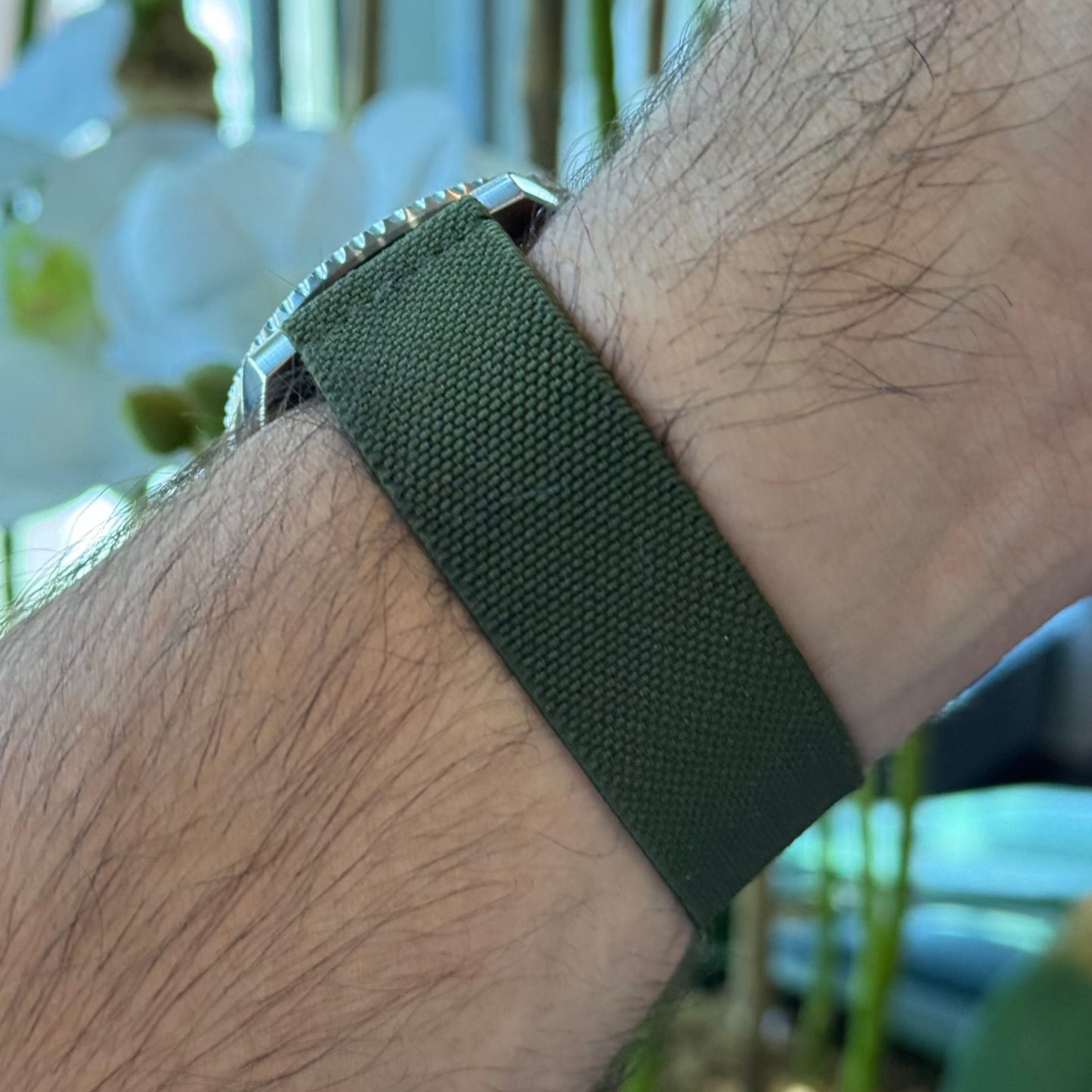 Dark Green Elastic Loop