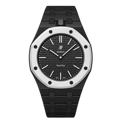 Black Bioceramic Case & Strap for Royal Oak x Swatch