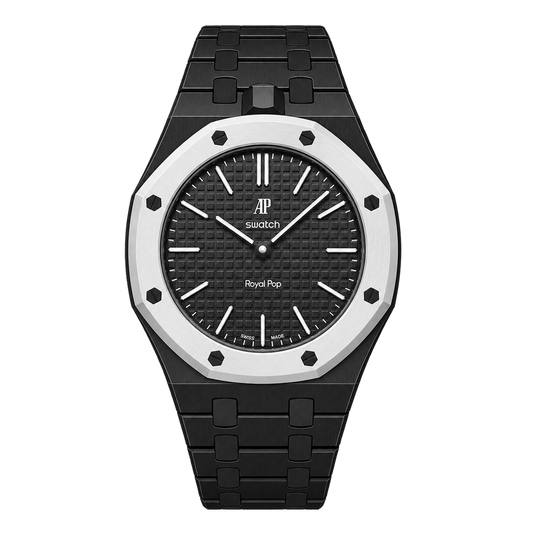 Black Bioceramic Case & Strap for Royal Oak x Swatch