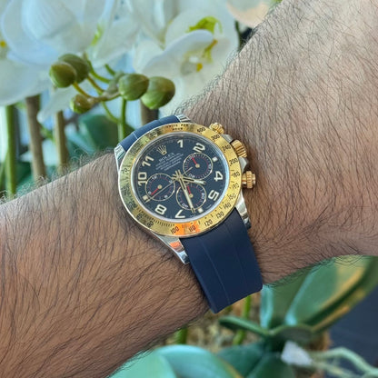 Navy Blue rubber watch strap – Artisan Watch Co.