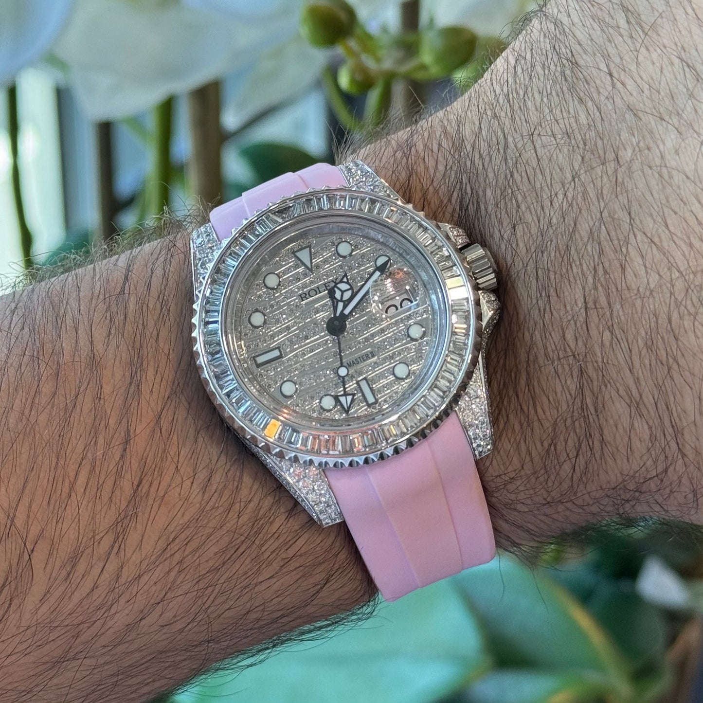 Pink rubber watch strap – Artisan Watch Co.