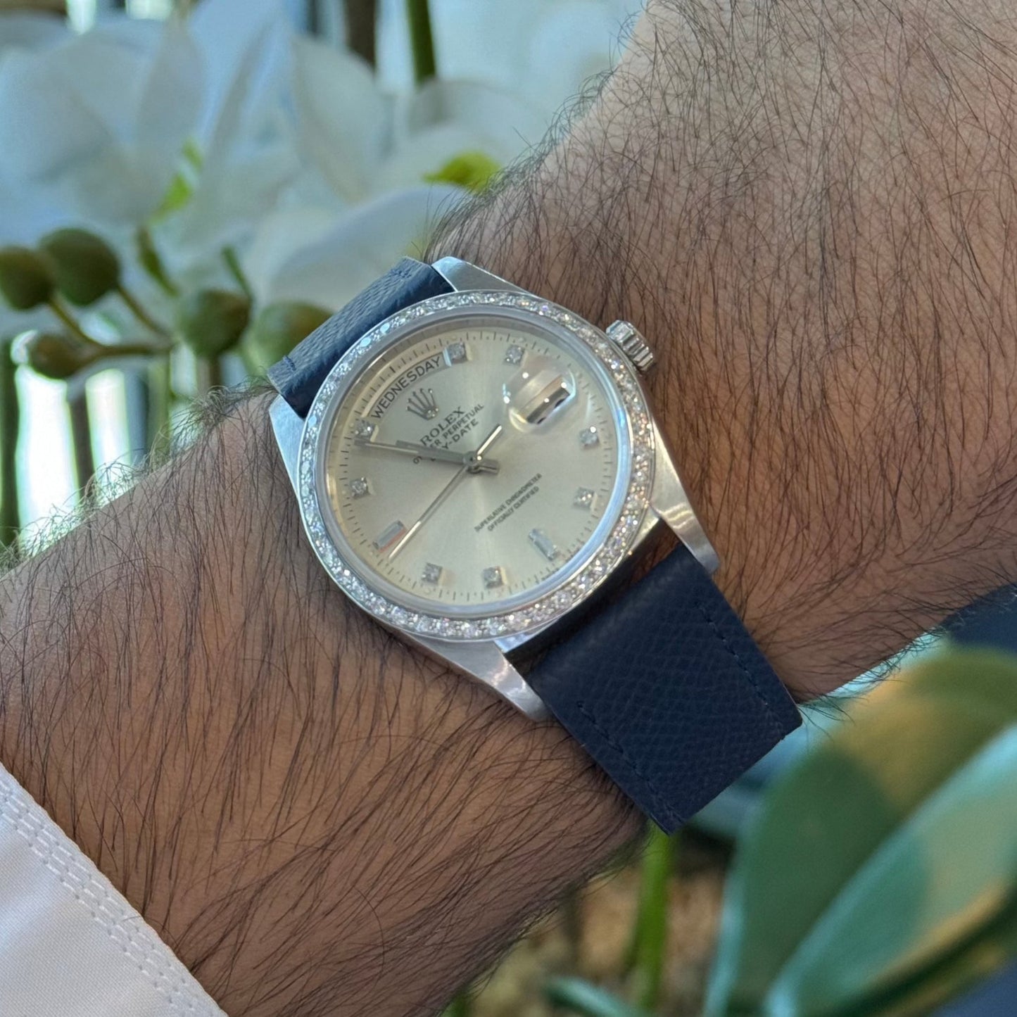 Navy Blue Saffiano leather watch strap – Artisan Watch Co.