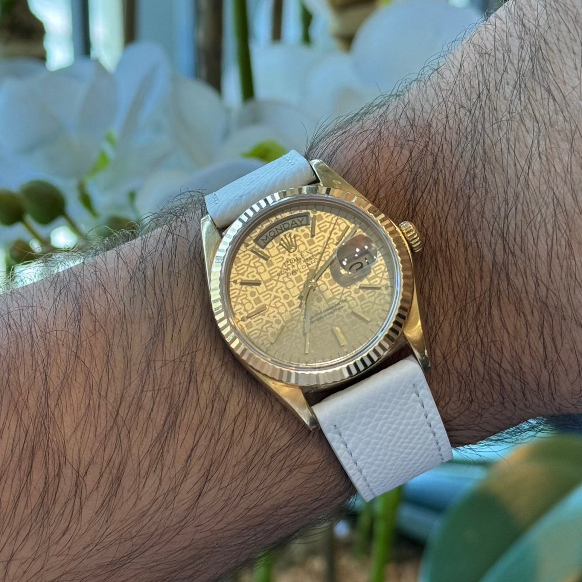 White Saffiano leather watch strap – Artisan Watch Co.