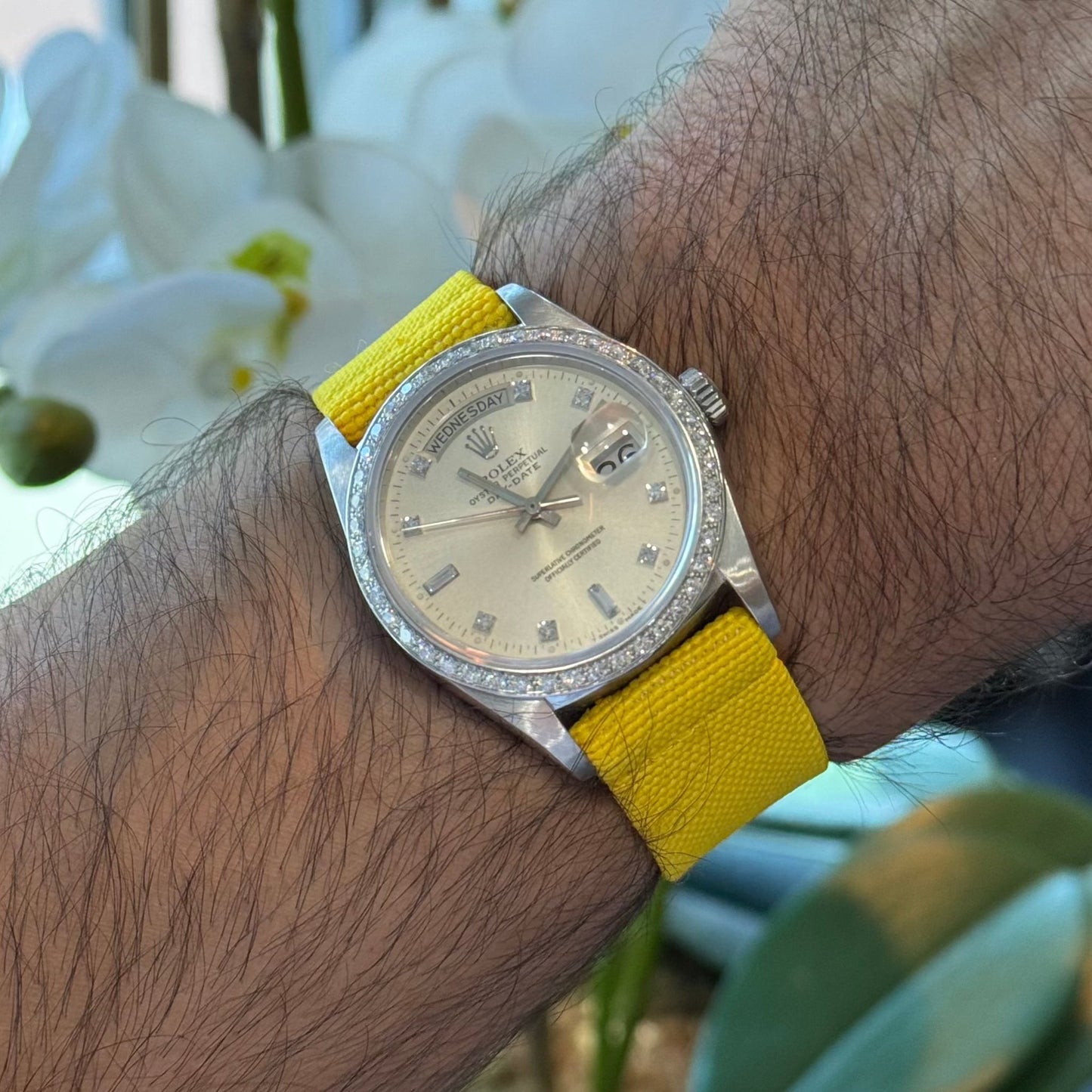 Yellow elastic watch strap – Artisan Watch Co.