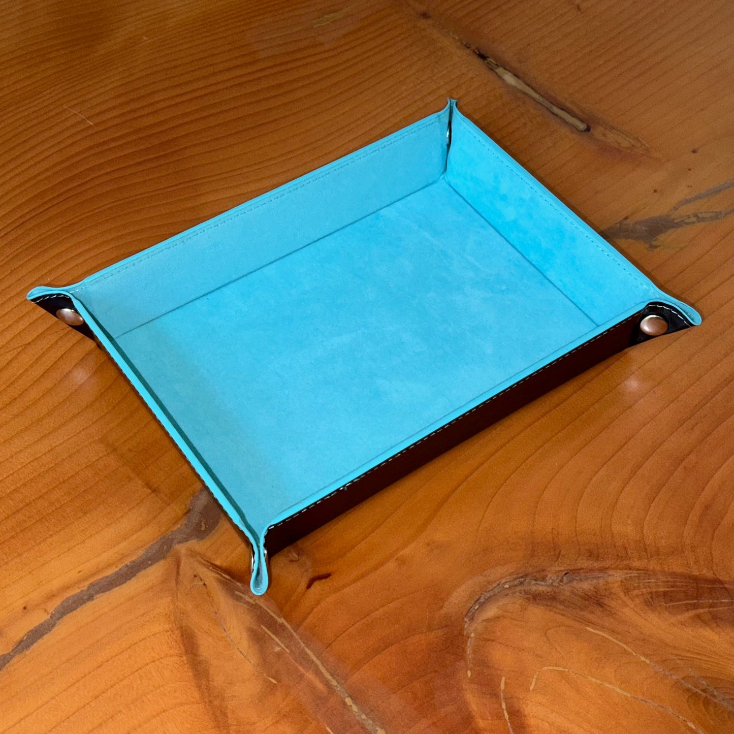 Light Blue leather valet tray – Artisan Watch Co.