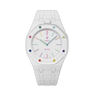 White Bioceramic Case & Strap for Royal Oak x Swatch