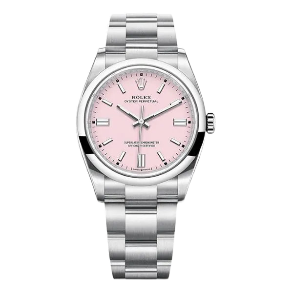 Rolex Oyster Perpetual 36 pink dial — genuine full set – Artisan Watch Co.