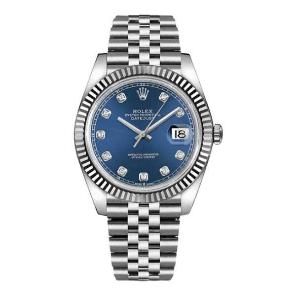 Rolex Datejust blue dial — genuine full set – Artisan Watch Co.
