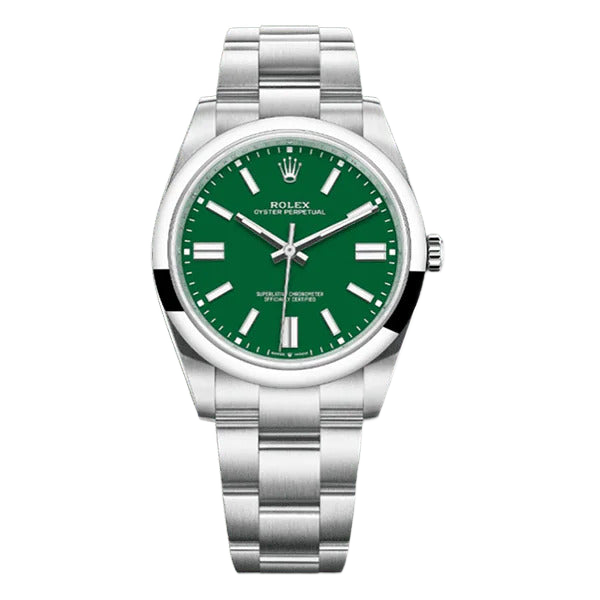 Rolex Oyster Perpetual 36 green dial — genuine full set – Artisan Watch Co.