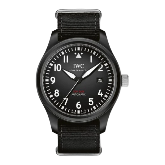 IWC Pilot's Watch Automatic Top Gun, 41mm black ceramic case — genuine full set – Artisan Watch Co.