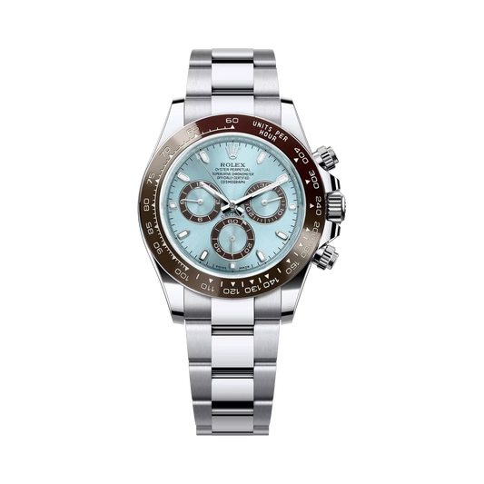 Rolex Daytona 116506, ice blue dial, platinum case — genuine full set – Artisan Watch Co.